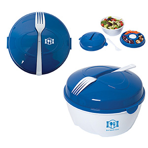 KP8805-TRAINER ON-THE-GO SALAD BOWL-White/Royal Blue